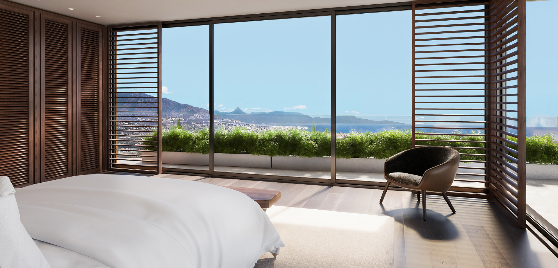 Private hillside location with amazing panoramic views.